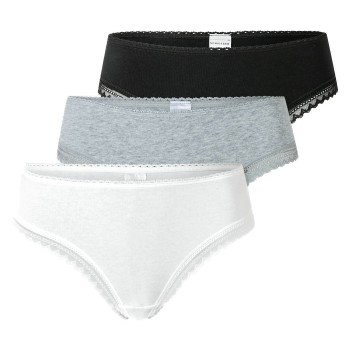 Schiesser Truser 3P Modern Cheeky String Mixed bomull 40 Dame Schiesser Truser 3P Modern Cheeky String Mixed bomull 40 Dame