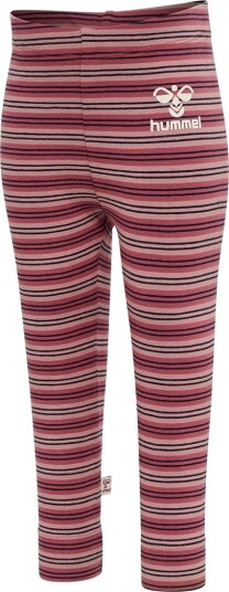 Hummel Leggings HmlUnited Tights Stripete Woodrose Hummel 1½ år 86 Leggings Rosa Svart