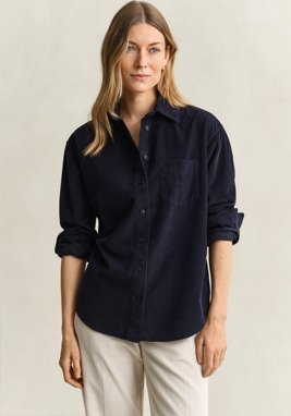 Gant Rel Cordroy Shirt   EVENING BLUE   40