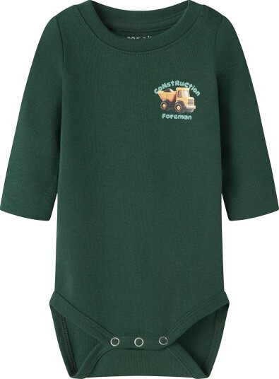 Name It Body I/e NBMOZIAS Furulund Name It 1½ år (86) Langermet Body Armygrønn Grønn