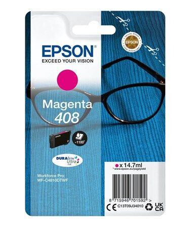 Epson 408 - high capacity - magenta - original - ink cartridge - Blekkpatron Rød Epson 408 - high capacity - magenta - original - ink cartridge - Blekkpatron Rød
