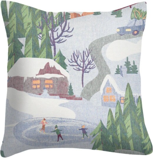 Ekelund Linneväveri Vinterliv putetrekk 40x40 cm Multi