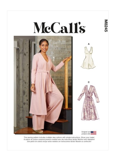 McCall's 8245 - Loungewear sett STRL: XS-XXL