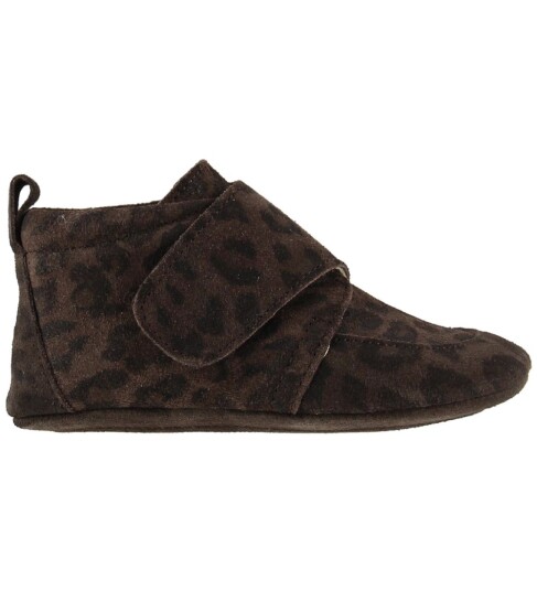 En Fant Tøfler Brun m. Leopardmønster 24 Tøfler