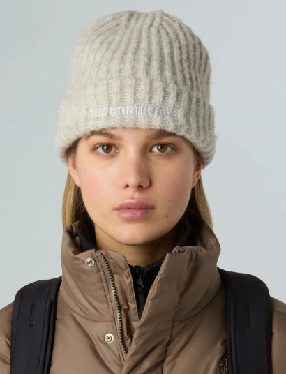 The North Face Fohair Cabin Beanie Beige The North Face Fohair Cabin Beanie Beige