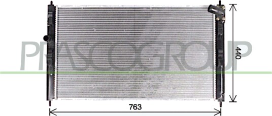 PRASCO CI440R003 Radiator motorkjøling