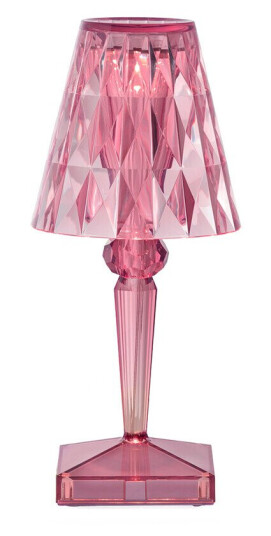 Kartell Battery Portable Bordlampe IP54 Pastel Pink Kartell Battery Portable Bordlampe IP54 Pastel Pink
