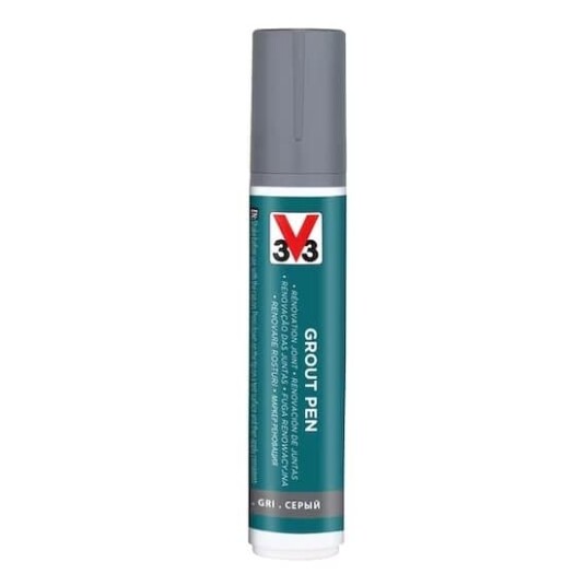 V33 Fugepenn Grout Pen 15 ml Grå