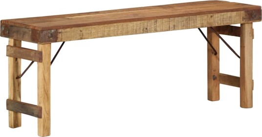 Benk 110x35x46 cm Solid Tre Gjenvunnet
