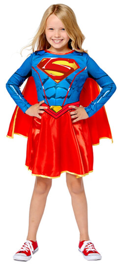 Amscan International Supergirl Barn Karnevalskostyme Medium