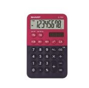 Sharp EL-760R, Desktop, Økonomi, 8 sifre, 1 linjer, Batteri/Solcelle, Blå, Rød