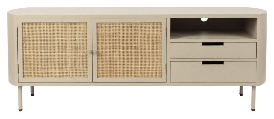 homii Amaya Skjenk, MDF, Flettet, Beige Unoliving