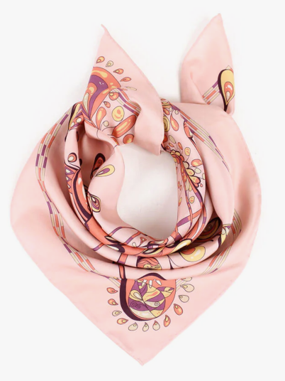 Nohr Studio Sonja Silkeskjerf 65 x 65 cm Rosa ONE SIZE