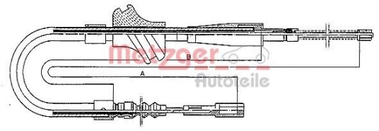 Bremsewire METZGER 10.409 Bremsewire METZGER 10.409