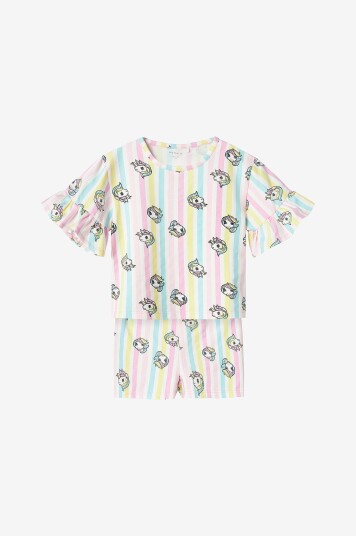 Name It T skjorte + shorts nmfMidis Mlp SS Nreg Shortsset Rosa