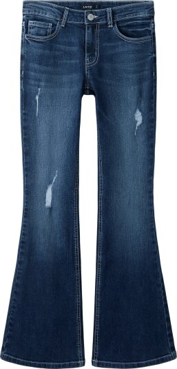 LMTD Nlfblibling Dnm S Lw Flared Pant Navy 158