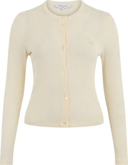 Maison Kitsuné Dame Strikkevarer Gul XS,