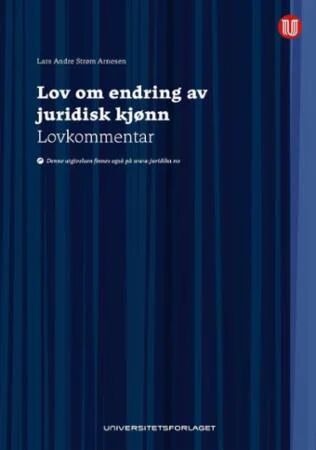 Lov Om Endring Av Juridisk Kjønn Av Lars Andre Strøm Arnesen