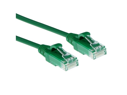 Act Green 0.5 Meter Lszh U/Utp Cat6 Datacenter Slimline Patch Cable With Rj45 Connectors Cat6 U/Utp Slimline Gn 0.5M Dc9700 DC9700