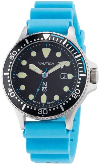 Nautica Herreklokke NAPCBS305 N83 Sort/Gummi Ø43 mm
