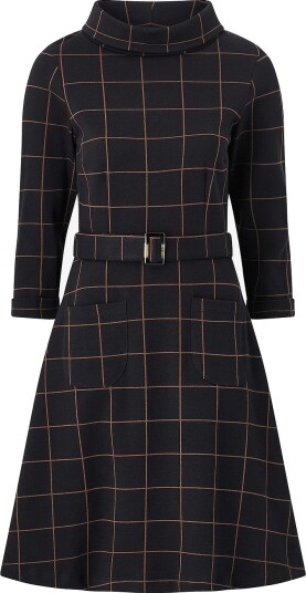 Jumperfabriken   Kjole Kim Dress Check   Svart