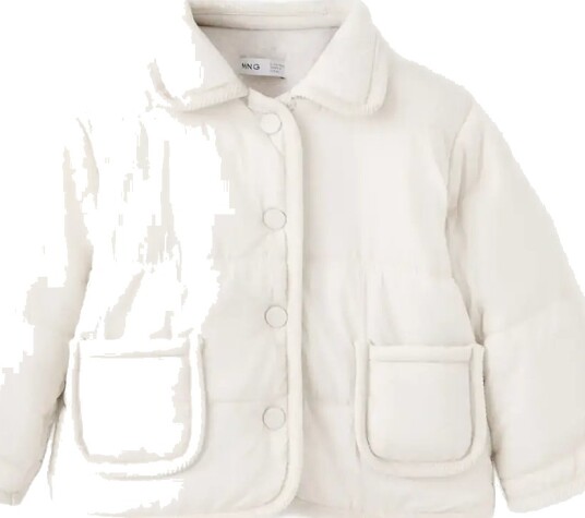 Mango Pocket Quilted Jacket Cream 3 6M