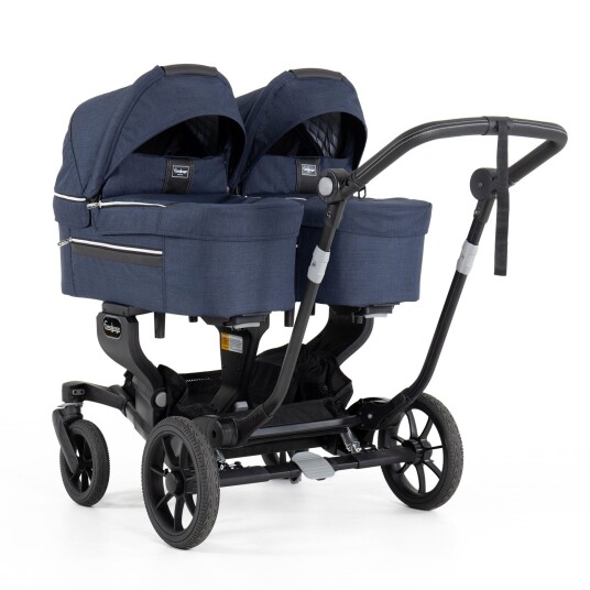 Tvillingvogn Emmaljunga Lounge Navy inkl. 2 liggedeler Tvillingvogn Emmaljunga Lounge Navy inkl. 2 liggedeler