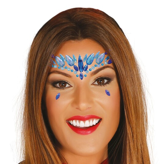 Fiestas Guirca Face Jewels Blue Leah Fiestas Guirca Face Jewels Blue Leah