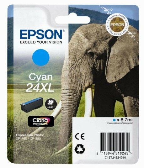 Epson T2432 Blekkpatron XL Cyan