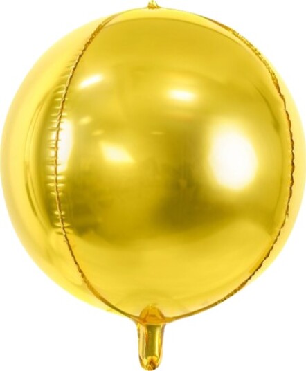 Gullfarget Metallisk Orbz / Ballongboble 40 cm