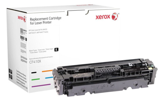 XEROX SVART BLEKKPATRON. TILSVARER HP CF410X. KOMPATIBEL MED HP COLOR LASERJET PRO MFP M477,