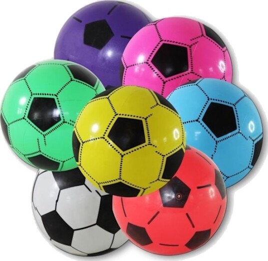4 x plastfotballer, 20 cm fotballer for barn og trening