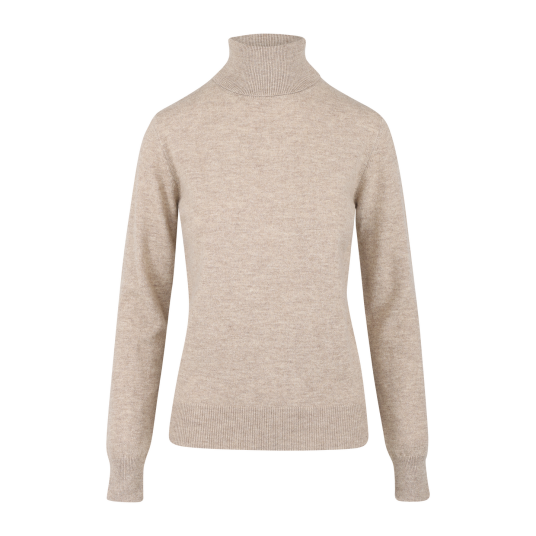 Bailey Turtleneck Light Sand XL Merino turtleneck