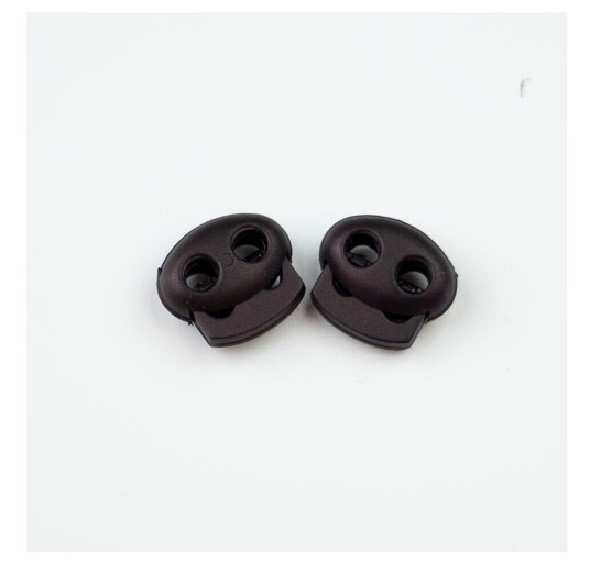 Dobbel snorstopper Sort, 17mm