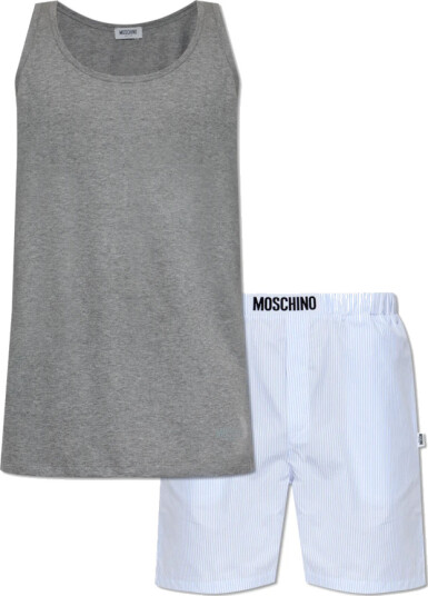 Moschino Herre Natt og Loungeklær Grå L,