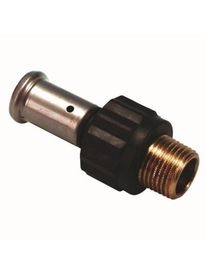 Henco straight male iron adapter 63 mm x 2