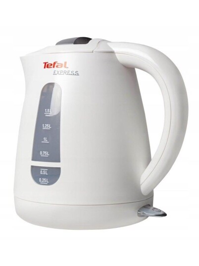 Tefal KO2991 Elektrisk Vannkoker 1,5L 2200W Hvit med Tørrkokingsbeskyttelse Tefal KO2991 Elektrisk Vannkoker 1,5L 2200W Hvit med Tørrkokingsbeskyttelse