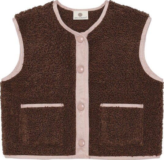 En Fant Fleecevest   Teddy   Chestnut   En Fant   9 år (134)   Fleecejakke Brun Rosa