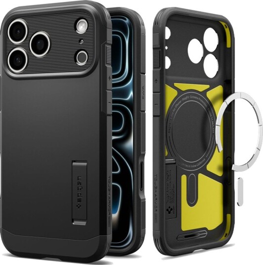Spigen Tough Armor T Mobildeksel MagSafe for iPhone 17 Pro Max/18 Pro Max - Svart Spigen Tough Armor T Mobildeksel MagSafe for iPhone 17 Pro Max/18 Pro Max - Svart