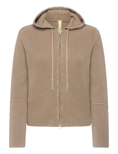 Brixtol Textiles Irene Zip Hoodie Khaki   Khaki green   M