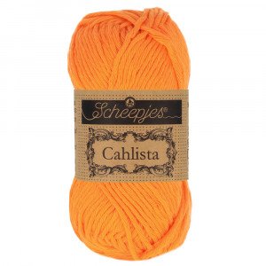 Scheepjes Cahlista Garn Unicolor 281 Tangerine Scheepjes Cahlista Garn Unicolor 281 Tangerine