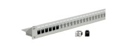 ROLINE Cat.6 19-Keystone Patch Panel, light grey UTP, Grå, Krone LSAplus ROLINE Cat.6 19-Keystone Patch Panel, light grey UTP, Grå, Krone LSAplus