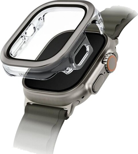 Uniq Voute Deksel med Herdet Skjermbeskyttelse for Apple Watch Ultra 49mm Sølv Uniq Voute Deksel med Herdet Skjermbeskyttelse for Apple Watch Ultra 49mm Sølv