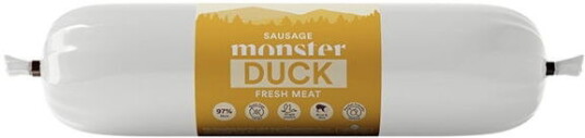 Monster Pet Food Hundepølse And 200 g Våtfôr til Hund