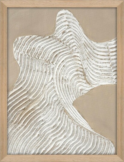 MalerifabrikkenRaw Shape 3 / 30x40 Cm / Eik rammeBeigeBilder & skilt