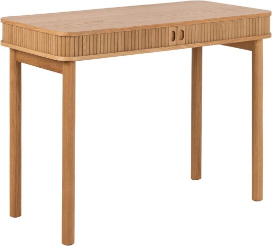 Langley skrivebord 2 skyvedører eik dekor.