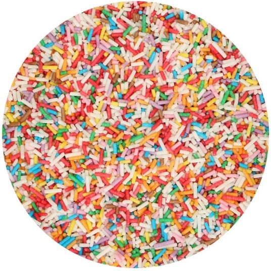 Funcakes Kakestrø Sukkertråder Fargemix 80g 
