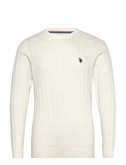 U.S. Polo Assn. Mads Reg Cot Uspa M Knit - White - XL