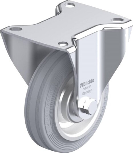 Blickle 54809 B-V 100R-Sg Fast Hjul, Hjuldiameter 100 Mm, Lasteevne Maks. 70 Kg, 1 Stk