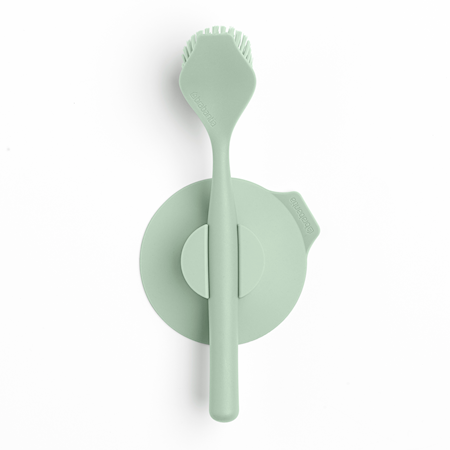 Brabantia Oppvaskbørste med sugekoppholder, Jade Green
